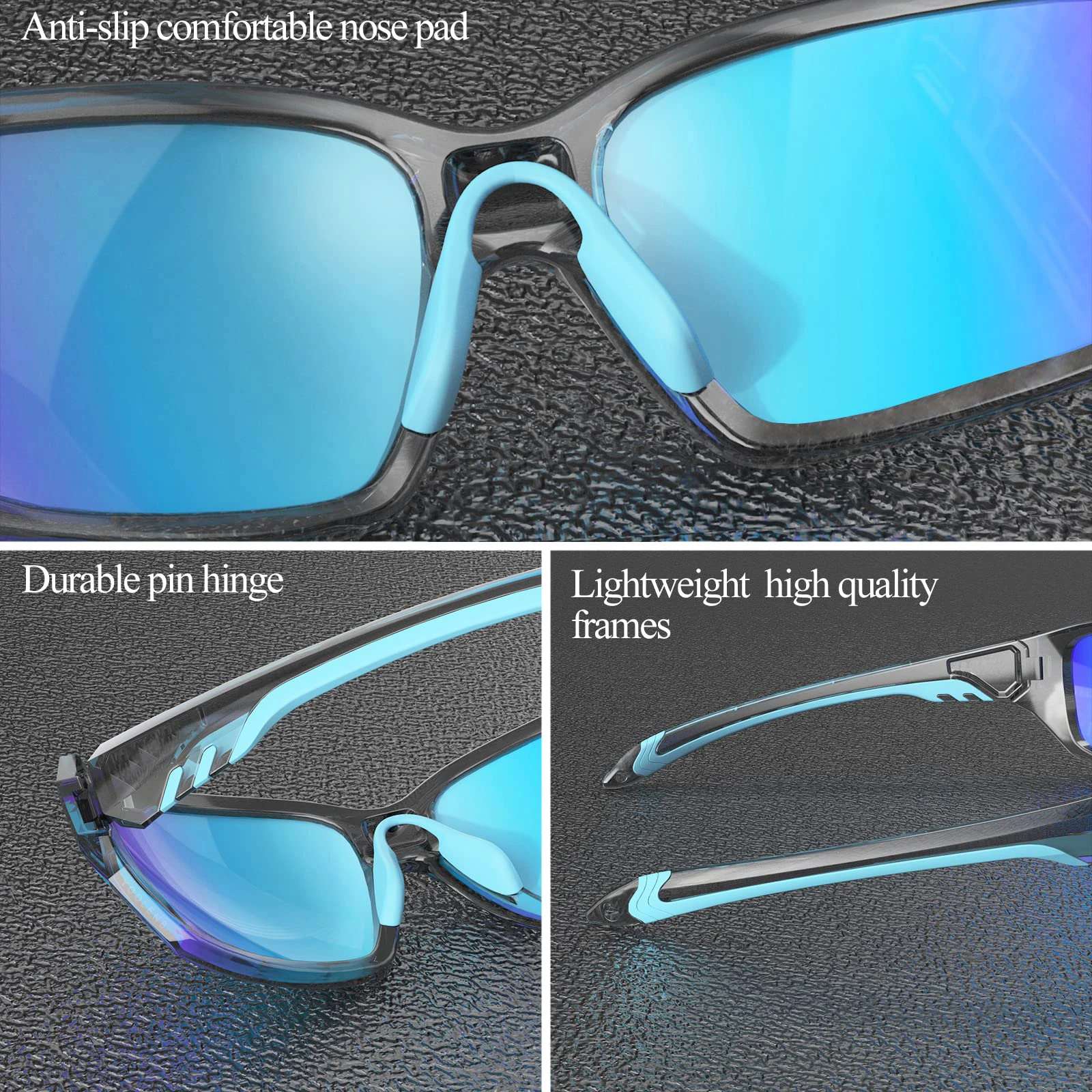 VEITHDIA Brand Polarized Sports Sunglasses For Men Women Running Cycling Fishing Golf Driving Shades Sun Glasses TR90 V125