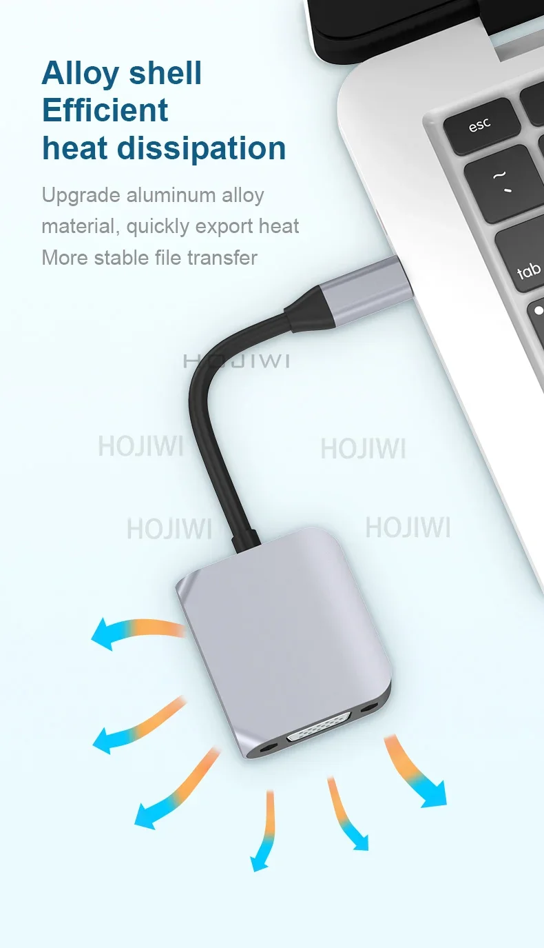 

Type-C Hub To HDTV Adapter 4K VGA dock station