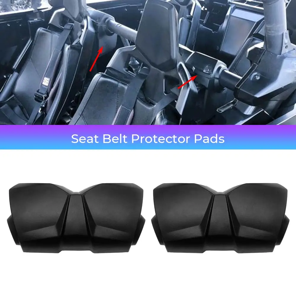 Fits For Can-Am Maverick MAX X3 Turbo R RR XDS XRS DS/RS STD 2017-2026 Rubber Foam Seat Belt Retractor Protector Pads, 1 Pair