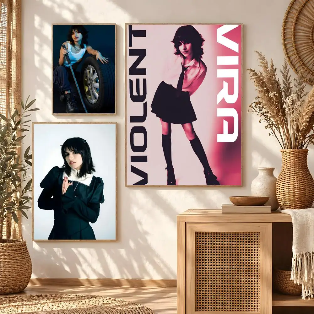 Singer Violent Vira Poster Classic poster and wall art prints are suitable for living rooms, bedrooms,and home