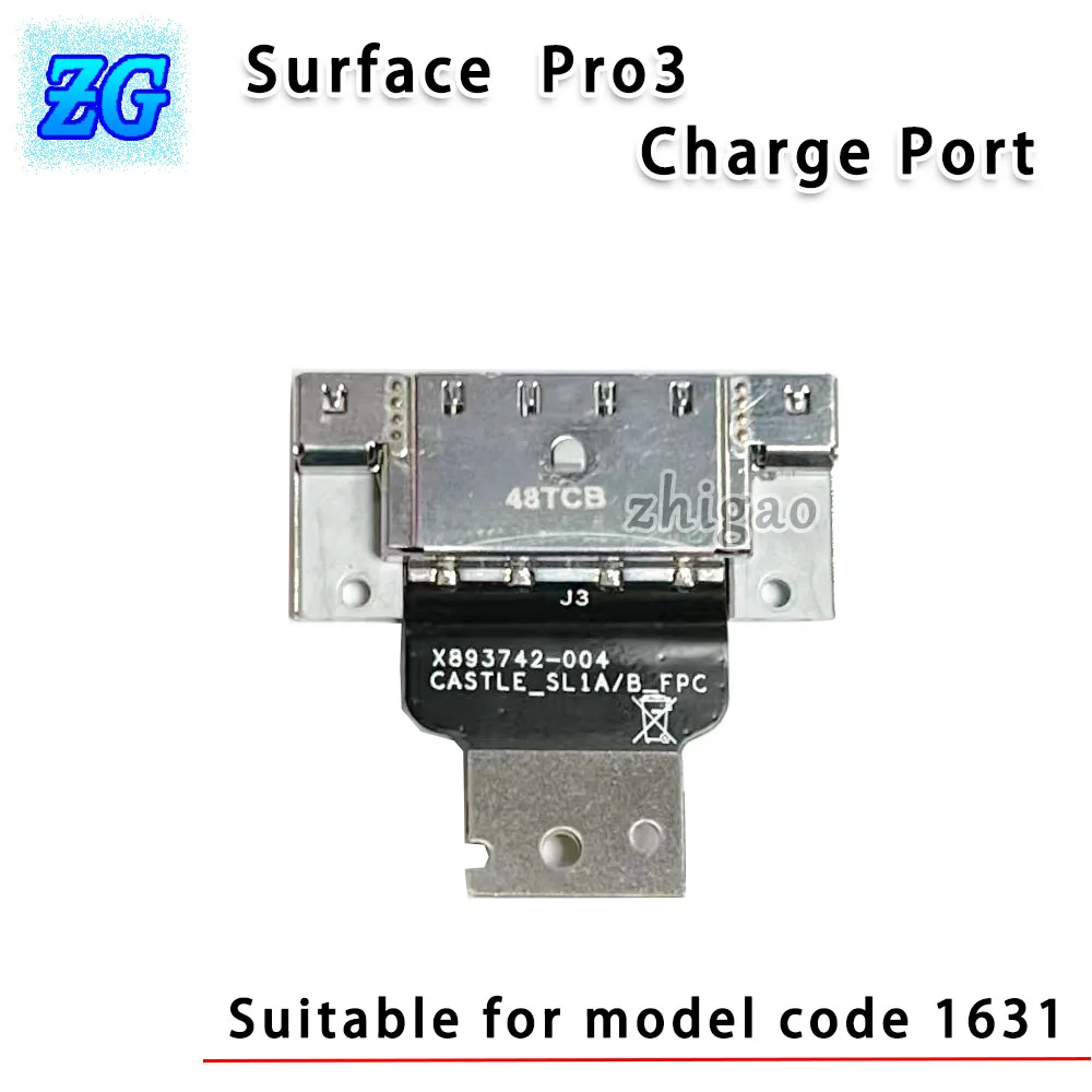 

For Microsoft Surface Pro3 Charge Port 1631 Charging Tail Flexible Cable X893742-004