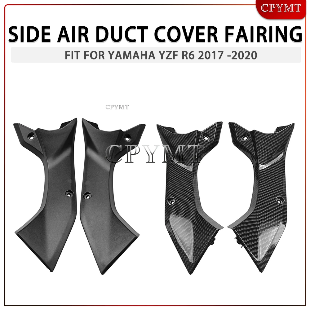 

Motorcycle Side Air Duct Cover Fairing Insert Part Fit for Yamaha YZF R6 2017 2018 2019 2020