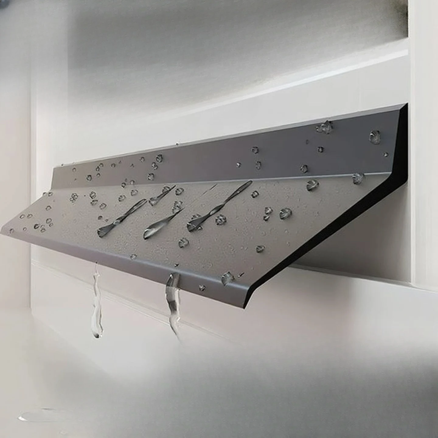 Window Rain Baffle, Rain Baffle, Sliding Window Sealing Strip Self-adhesive Adhesive Flat Window Dustproof and Soundproof Strip
