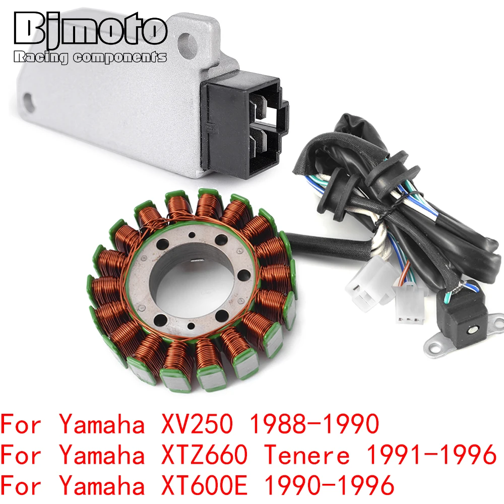 XT 600 E 1996 Engine Stator Coil Voltage Regulator rectifier For Yamaha XV250 1988-1990 XTZ660 XTZ 660 Tenere XT600E 1991-1996
