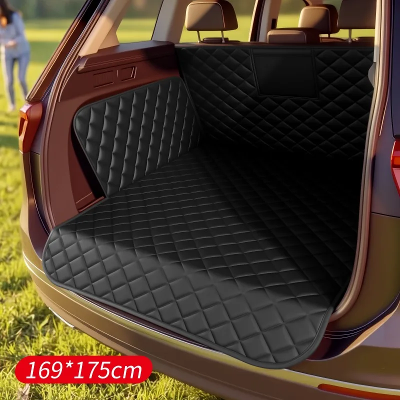 Pet Trunk Mat Waterproof Quilted Cargo Liner Wear Resistant SUV Van Dog Camping Travel Full Side Storage Protective Easy Clean