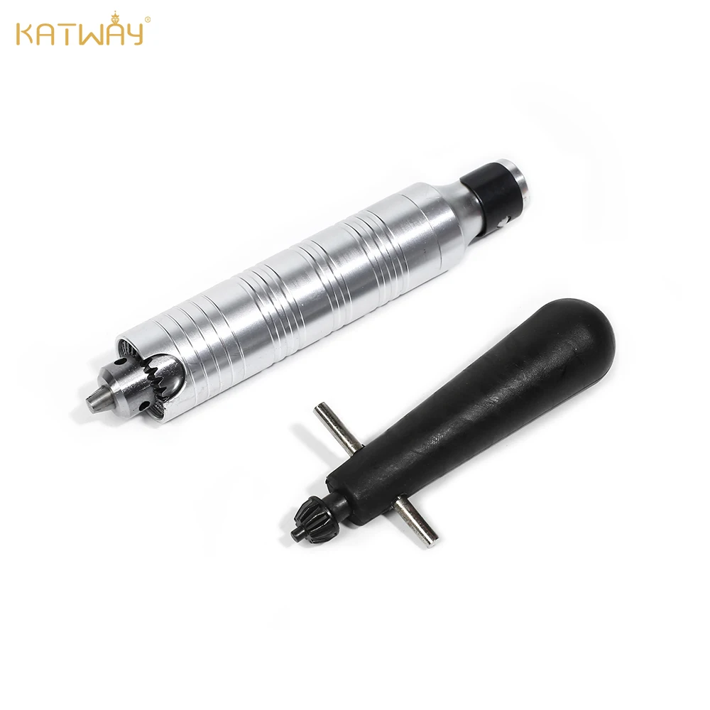 KATWAY Flexible Shaft Engraving Machine Handpiece, Jewelry Tool Kit #30 Hand Piece & Chuck Key, Dental Hand Piece HH-M4