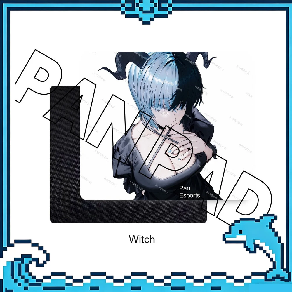 PANPAD Witch Coated Tempered Glass Mouse Pad 490x420mm Large Gaming Desk Mat for FPS Esports Glass MousePad