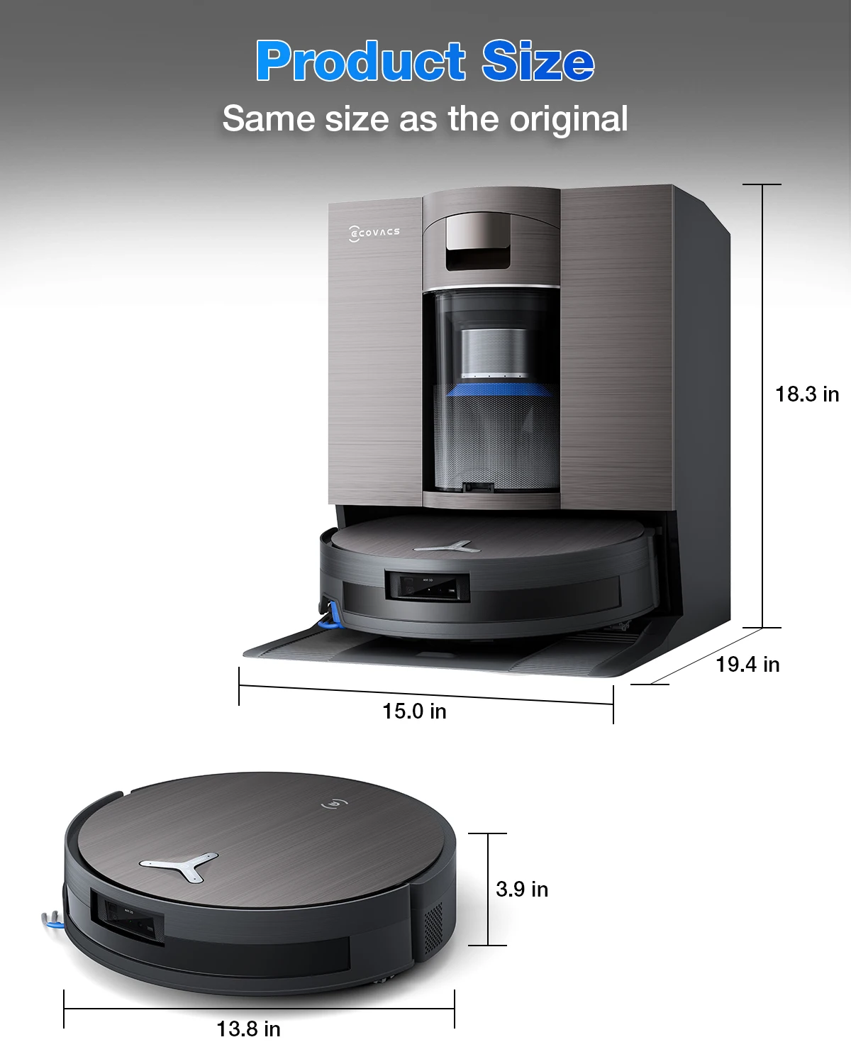 ECOVACS DEEBOT X11 Omni Cycloon 19500 Pa Wassen Stofzuiger Robot Vegen Vloer Wirwar Gratis Huishoudapparaat 75 ° C. Heet water