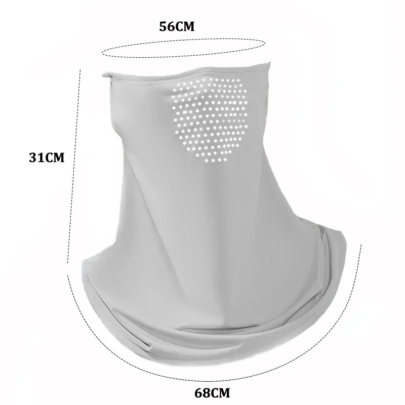 Summer UV Protection Outdoor Neck Wrap Cover Sports Sun Protection Ice Silk Mask Face Cover Neck Wrap Cover Sunscreen Face Scarf image 6