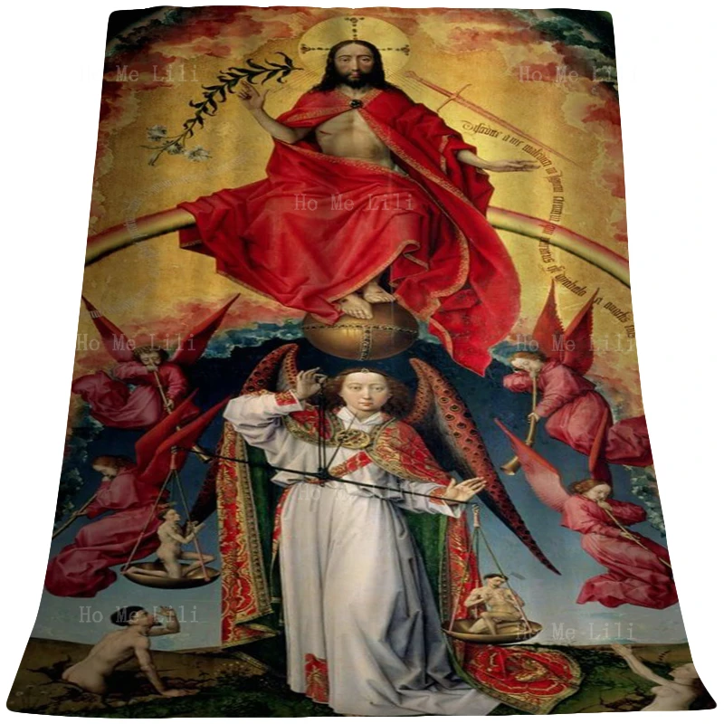 

The Last Judgment Bona Altar St. Michael Weighs The Soul A Flannel Blanket For All Seasons