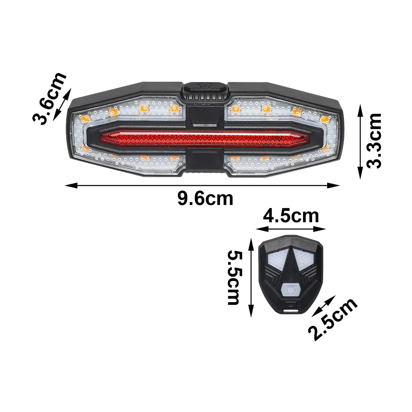 Luz traseira de bicicleta impermeável para homens, Luz traseira LED para adultos, Equitação