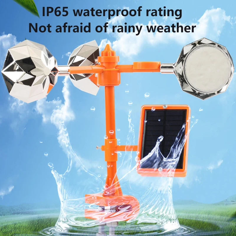 1pcs Wind-driven Harmless 360 Degree Rotation Reflective Anti-Bird Visual Bird Scarer Keep Pigeon Woodpecker Away Bird Repellent