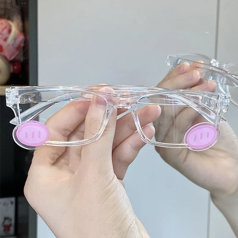 

Creative Blush Design Anime INS Style Glasses Kawaii Acrylic Transparent Black Eyeglasses Trendy Y2K Cosplay Eyewear Accessories