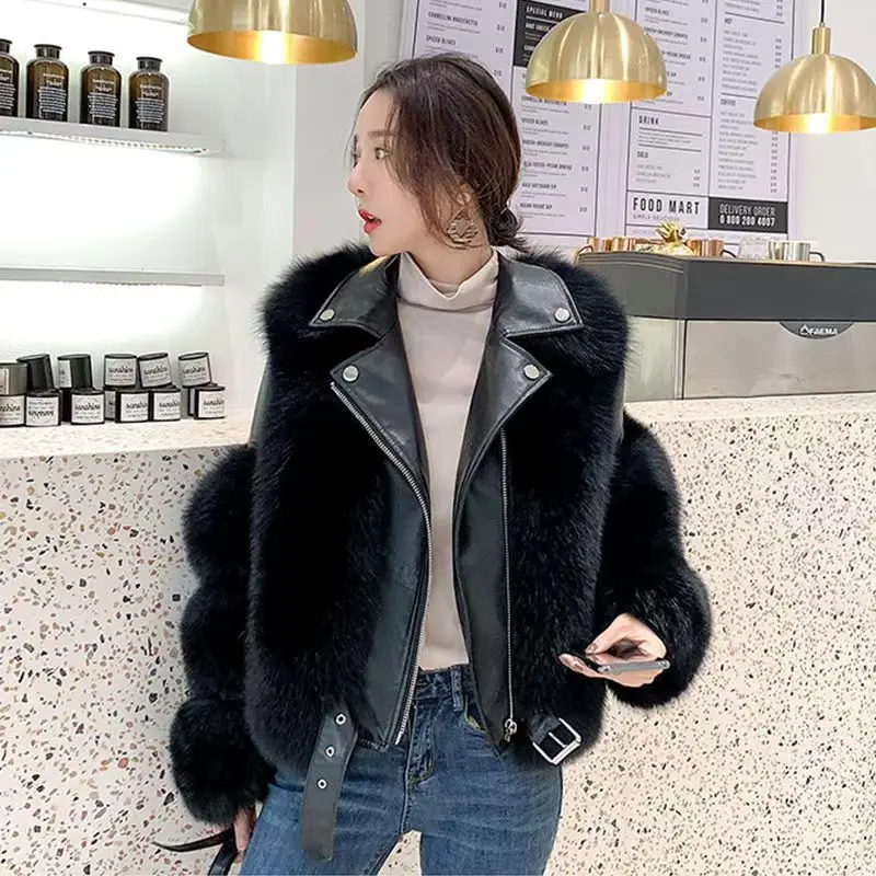 New Winter 2026 All-in-one Plush Fur Jacket Women Slimming Blazer Collar Casual Tailored Collar Short-Length Simple Coat Trend