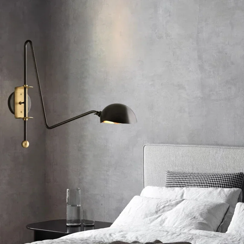 Wall Lamp Designer Long Pole Multifunctional  Rotation with Rocker Arm Wall Lights