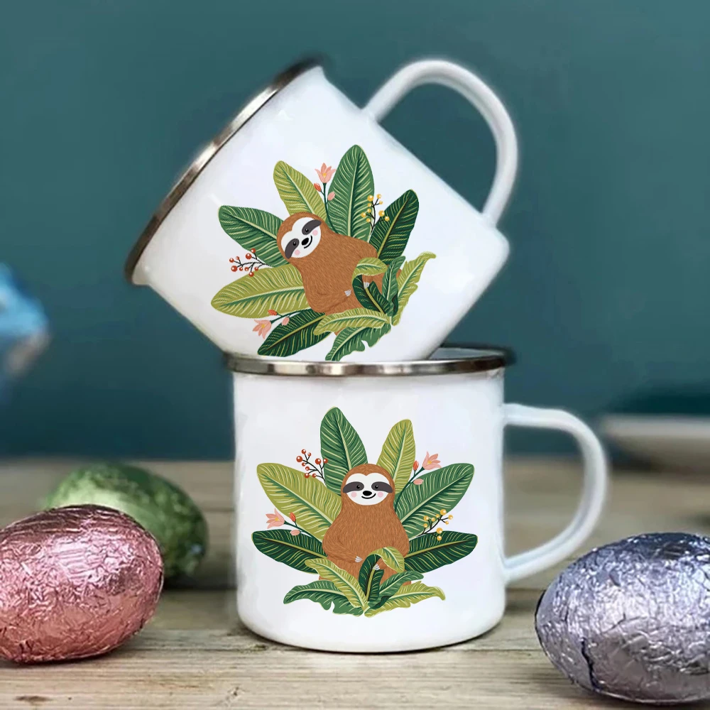 Magic Sloth Enamel Mug Mugs Coffee Cups Original Breakfast Cups Unusual Tea Cup Personalized Gifts Thermal Coffee Cup to Carry