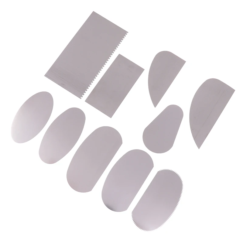 10 pz/set Strumento di Cottura di Argilla Scultura di Argilla Stampaggio di Ceramica Strumenti di Scultura In Acciaio Inox Raschietto Strumento di Ceramica Raschietto di Argilla