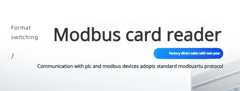 New Product Waterproof 24V NFC RS485 Modbus RTU Card Reader 13.56Mhz/125khz IC RFID Modbus RTU PLC Card Reader Device Proximity