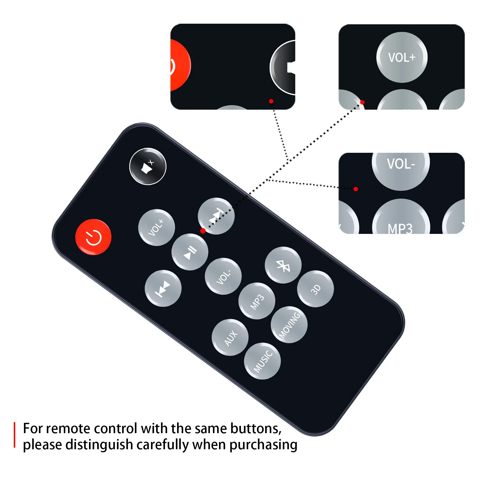 جهاز تحكم عن بعد جديد لـ Alba 50W 2.0 Soundbar SR-30 مع بلوتوث