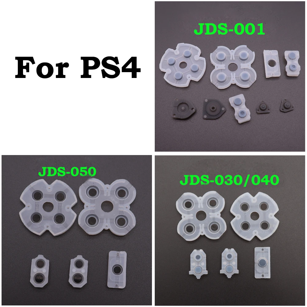 1Set For PS4 Controller JDS 001 JDS 010 JDS 030 040JDM 050 055 Conductive Silicone Rubber Pads for Dualshock 4 L2 R2 Buttons