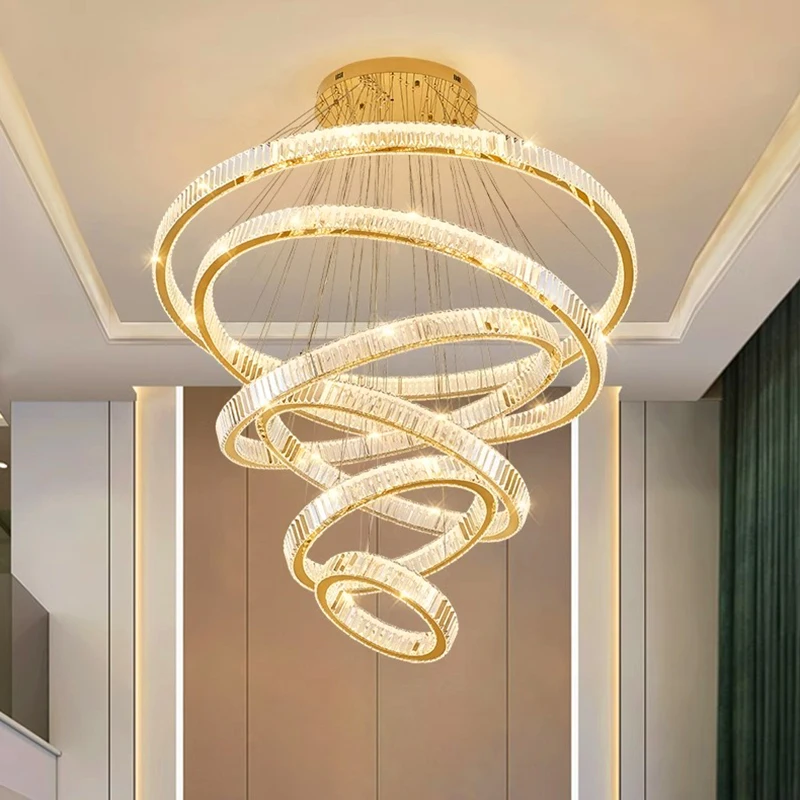 decoración del hogarLámparas colgantes, candelabro de cristal de lujo para sala de estar, lámpara colgante para dormitorio, luz de techo, iluminación interior