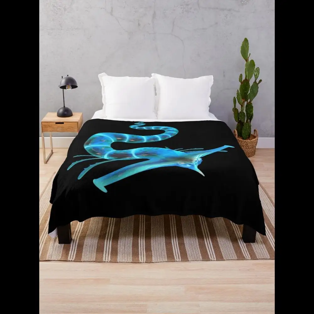 Subnautica Ghost Leviathan Überwurfdecke für gemütlichen Komfort, perfekt für Heimtextilien und Gaming-Fans, weiches Plüschdesign