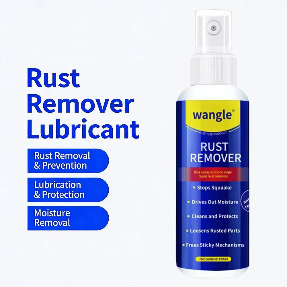 Rust Remover Grease Spray, Multi-Purpose Lubricant Rust Remover Spray for Vehicles Tools Chains – Cleaner & Conditioner Protect