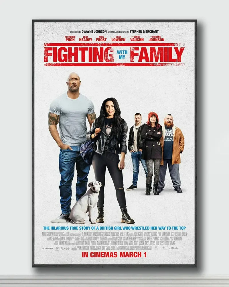 NJ228 Fighting with My Family Movie Silk Posters and Prints wall art Art Poster Home Decor
