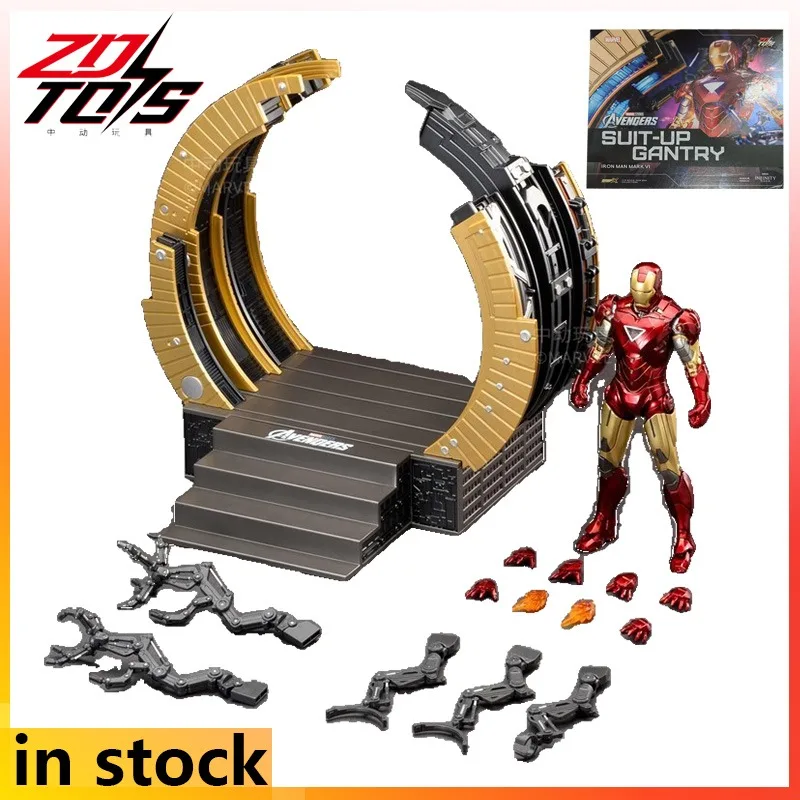 

Zhongdong Toys Original 1\10INFINITE ACTION Iron Man MK6&Circular Armor Removal Platform Action Figure Model Toys Gifts for Boys