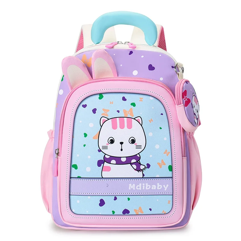 Cartoon Cute Kids Backpack Kindergarten Student Schoolbag Boys Girls Kawaii Backpacks Light Waterproof Casual Travel Rucksack