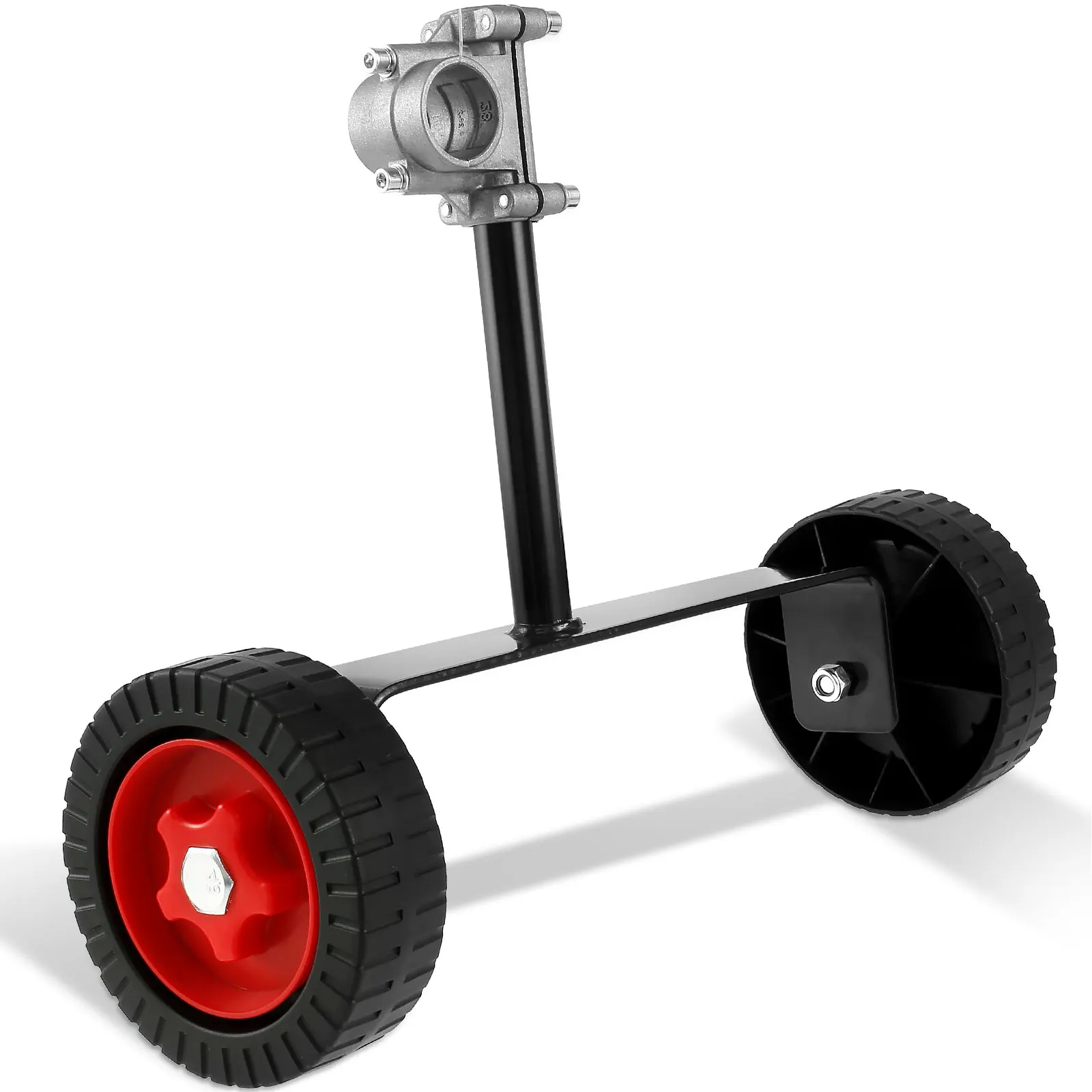 Adjustable Universal Lawn Mower Support Wheel For Fuel Trimmer Garden Portable Side Hanging Maintenance Attachment Tool