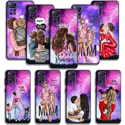 Phone Case For Xiaomi Redmi Note 13 12 11T 11S 11 10 8 Pro 9 9S 8T for Mi 10 9A 9C 10C K40 Woman Girl Super Mom Baby Cover