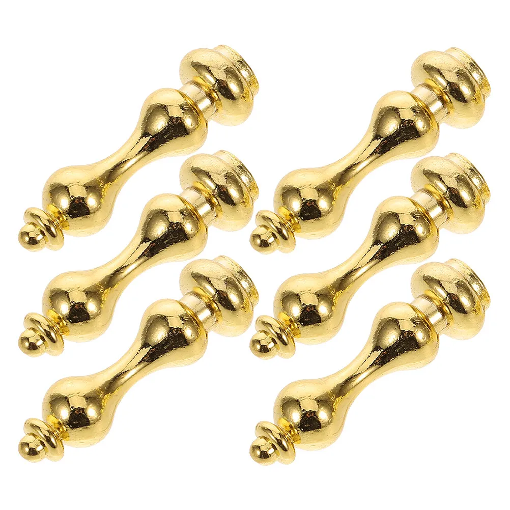 6Pcs Metal Corner Connectors Furniture Brackets Zinc Alloy Glass Railing Post Caps for Wine Cabinets Railings Corner Bracket