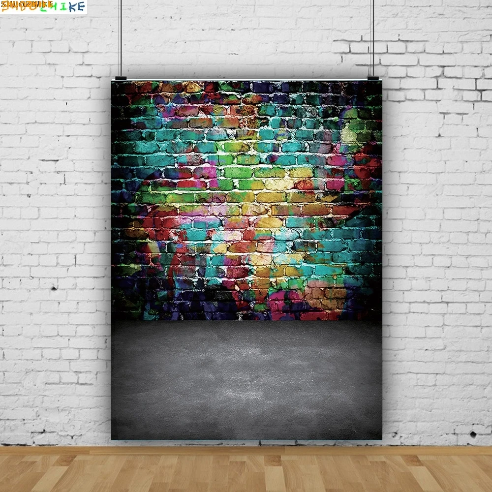 

Vintage Brick Wall Grungy Photography Backdrops Prop Old Room Subject Product Baby Child Portrait Photo Studio Background VG-05