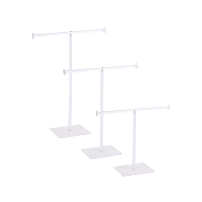 

Elegant Clear Sturdy Acrylics Necklace Holder Jewelry Organizers with Bracelet and Earrings Display Home Organization N0HE