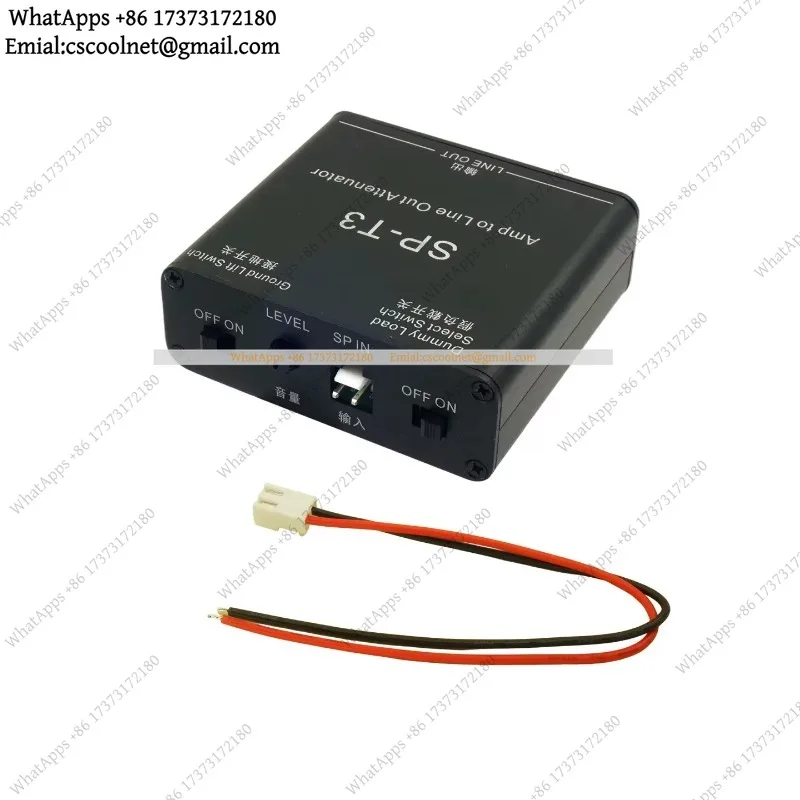 k06 Passive Speaker to Line Level Converter High to Low Output Adapter Impedance Matching Attenuator 1PC