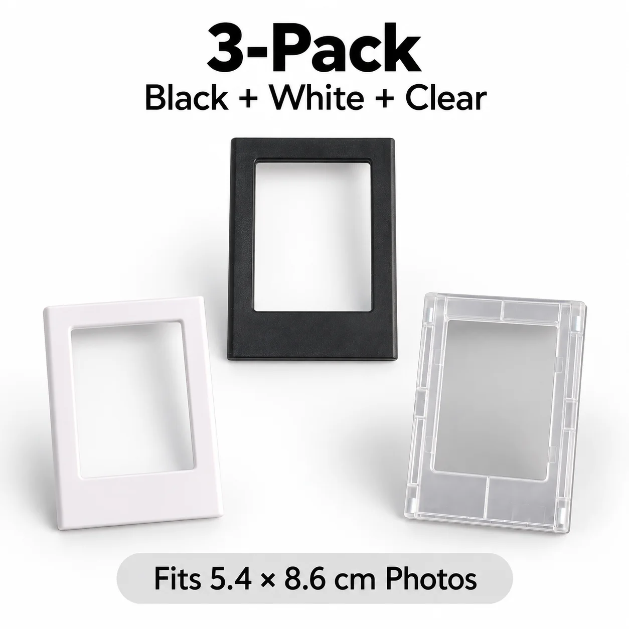 10PCS Kawaii Magnetic Photo Frame Set for Home Display