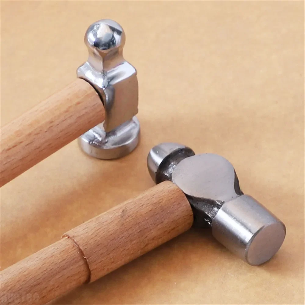 Jewelry Making Hammer with Wooden Handle DIY Tools Chasing Hammer for Blacksmiths Jewelry Craft Making Goldsmith Metal Smiting