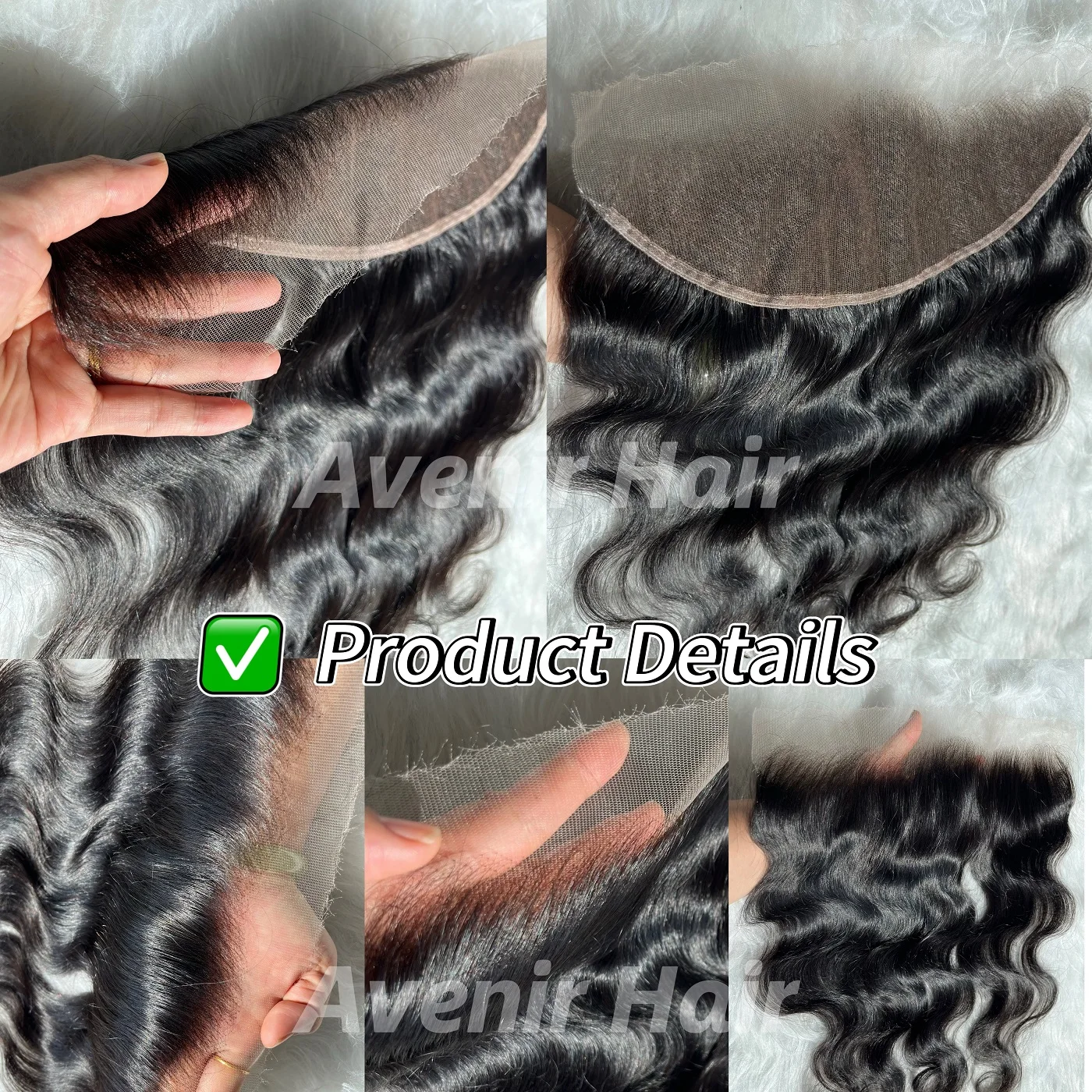 AVENIR Enkele Knopen Body Wave 13x4 HD Kant Frontaal Alleen Braziliaans Menselijk Haar HD Kant Frontaal Pre geplukt Natuurlijke Kleur Remy Haar