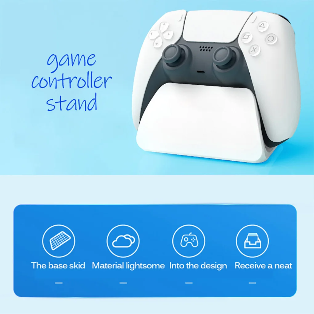 1 Set Storage Stands Game Pad Accessories Controller Bracket Upgraded Structure Desktop Holder Replacement for PS5