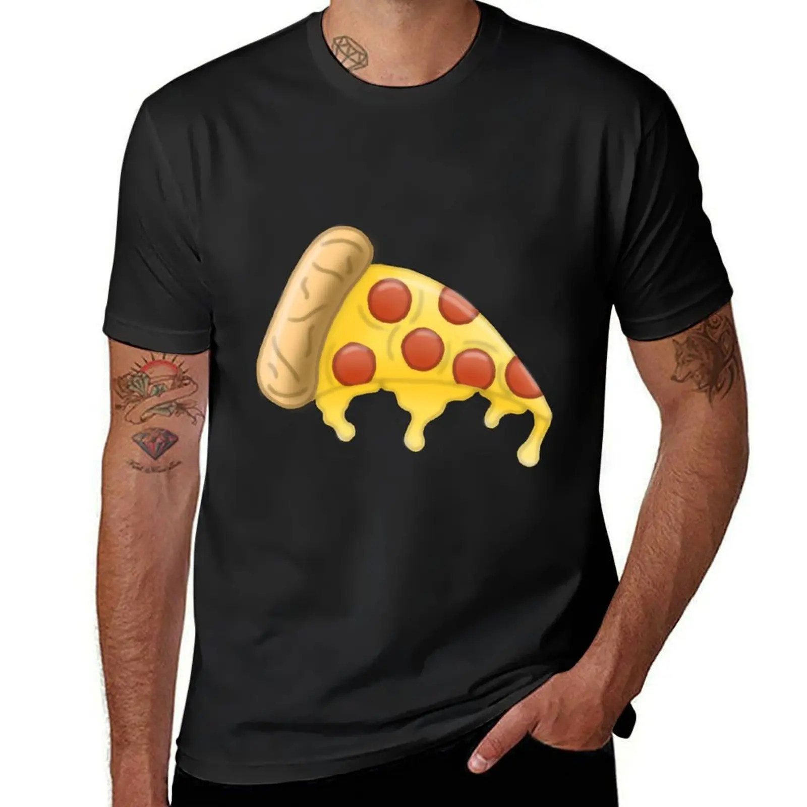 Juicy Pizza slice T-Shirt cute tops oversized mens graphic t-shirts hip hop