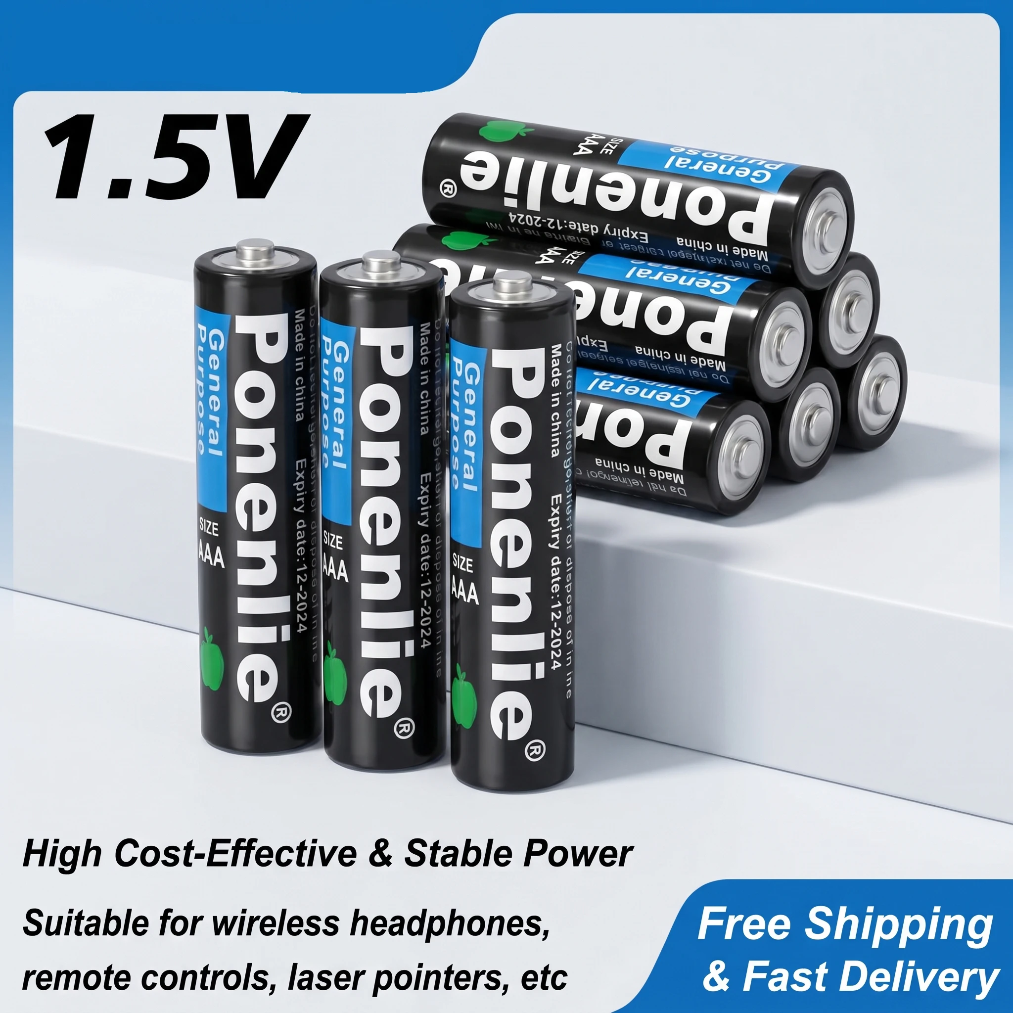 

4-32PCS AAA 1.5V Carbon Zinc Battery R03 Dry Cell Batteries for Remote Control Toy Mouse Calculator Clock Long Lasting Power