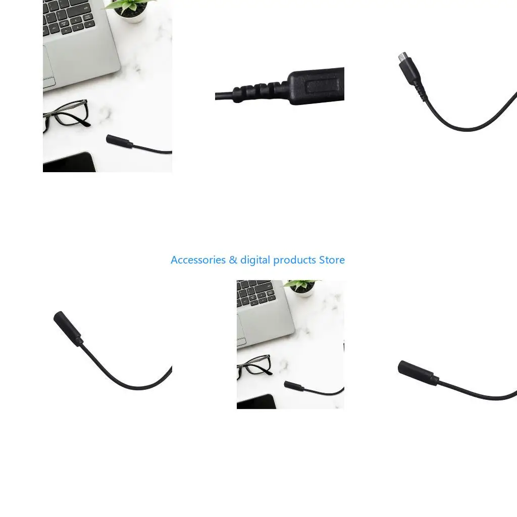 77JD USB C Game Console Flexible 10cm Power Cord Portable Chargers Cable Black Gaming Accessory