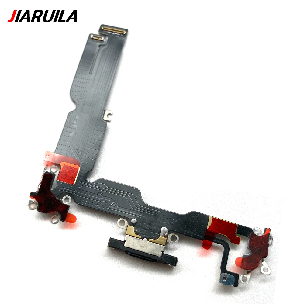 Dock Connector Micro USB Charger Charging Port Flex Cable Microphone Board For Iphone 15 Pro Max Plus