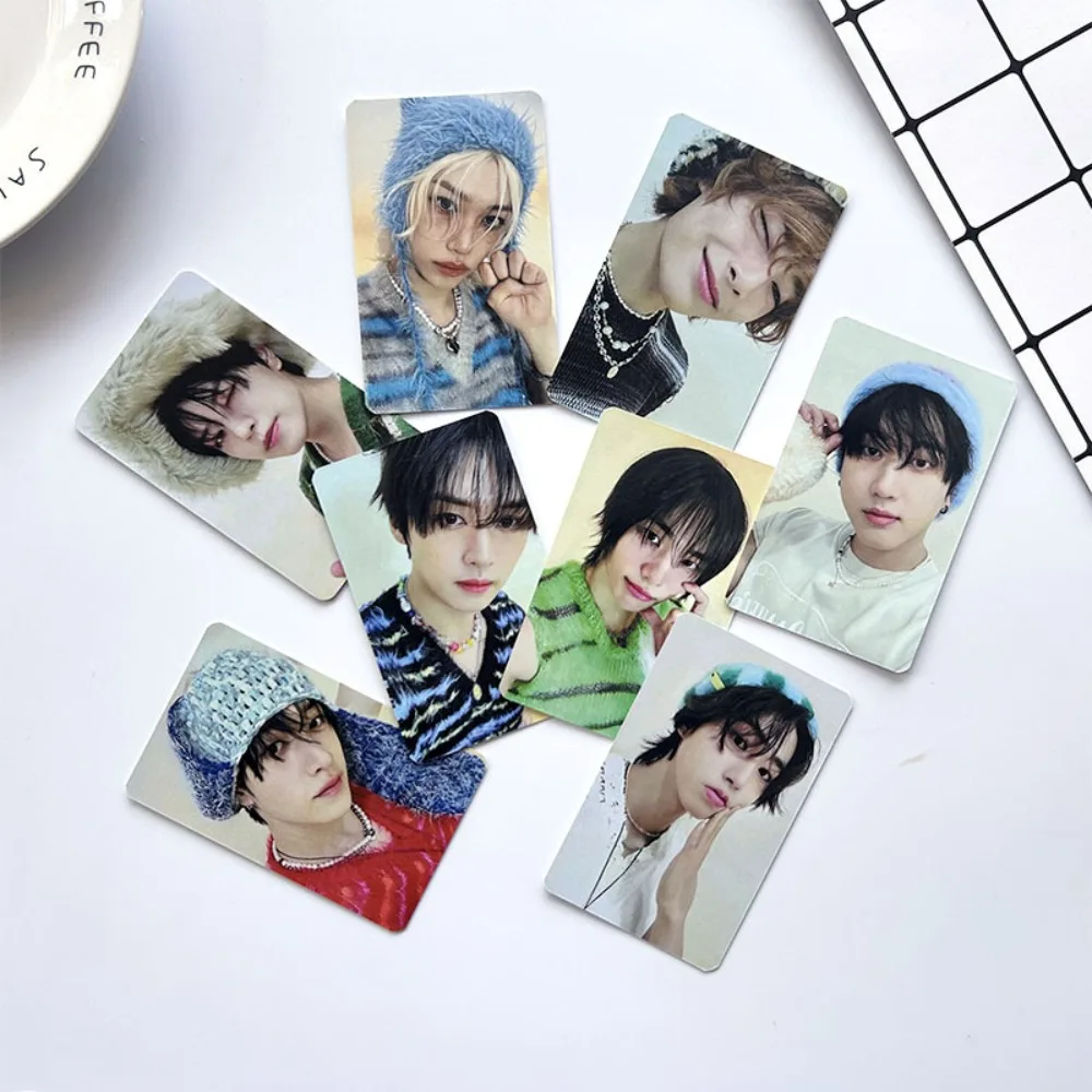 Kpop Group LOMO Card, New Album Card, High Quality HD Photo Print, Collecemballages Gift, Convenation Postcard, Small Cards, 8Pcs, Set