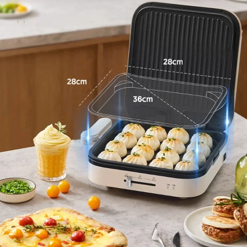 両面電気ベーキングパン,パンケーキ,家庭用暖房,取り外し可能で洗える