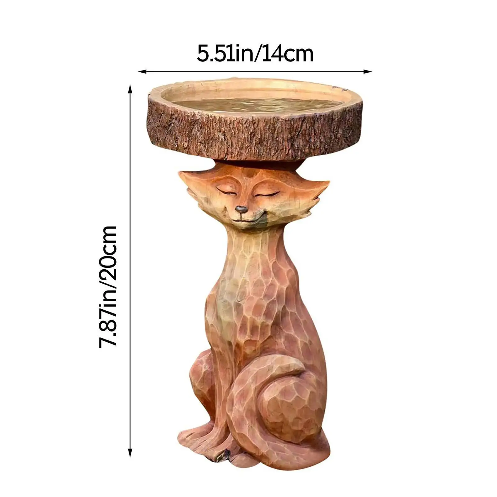 Bird Bath Statue Bird Bath Fantasy Figure Sculpture Lawn Ladybutt Cartoons
