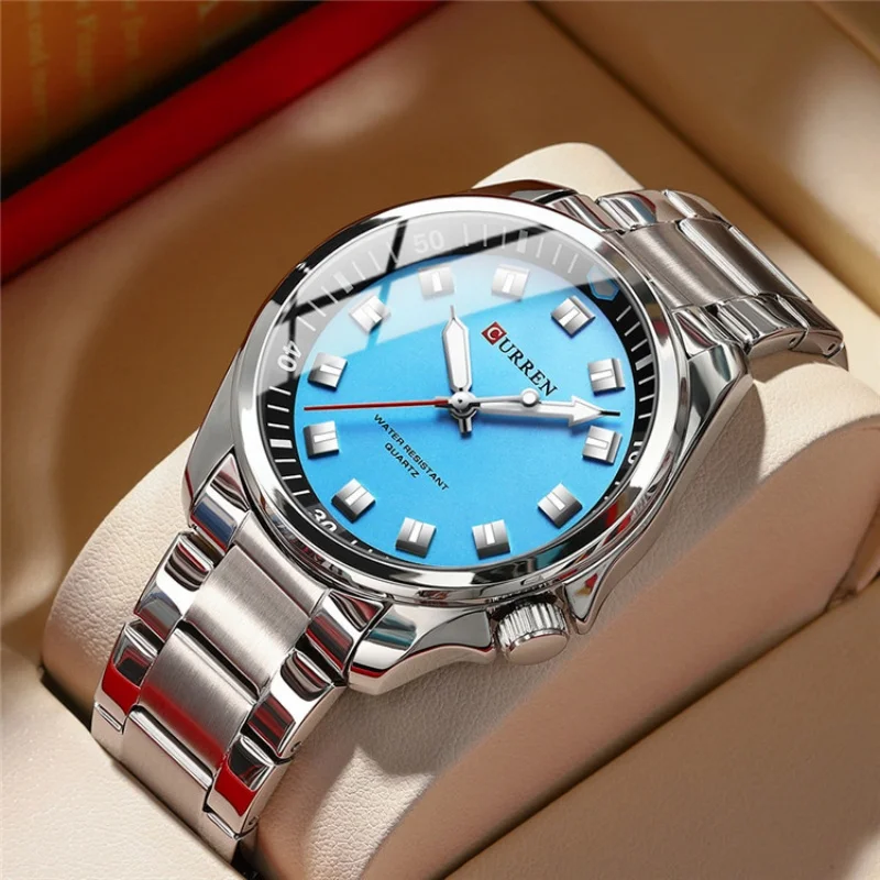 CURREN 8451 Simple Design watches for man Quartz Watch Elegant Waterproof Stainless Steel Strap Leisure Business Wristwatch 2025