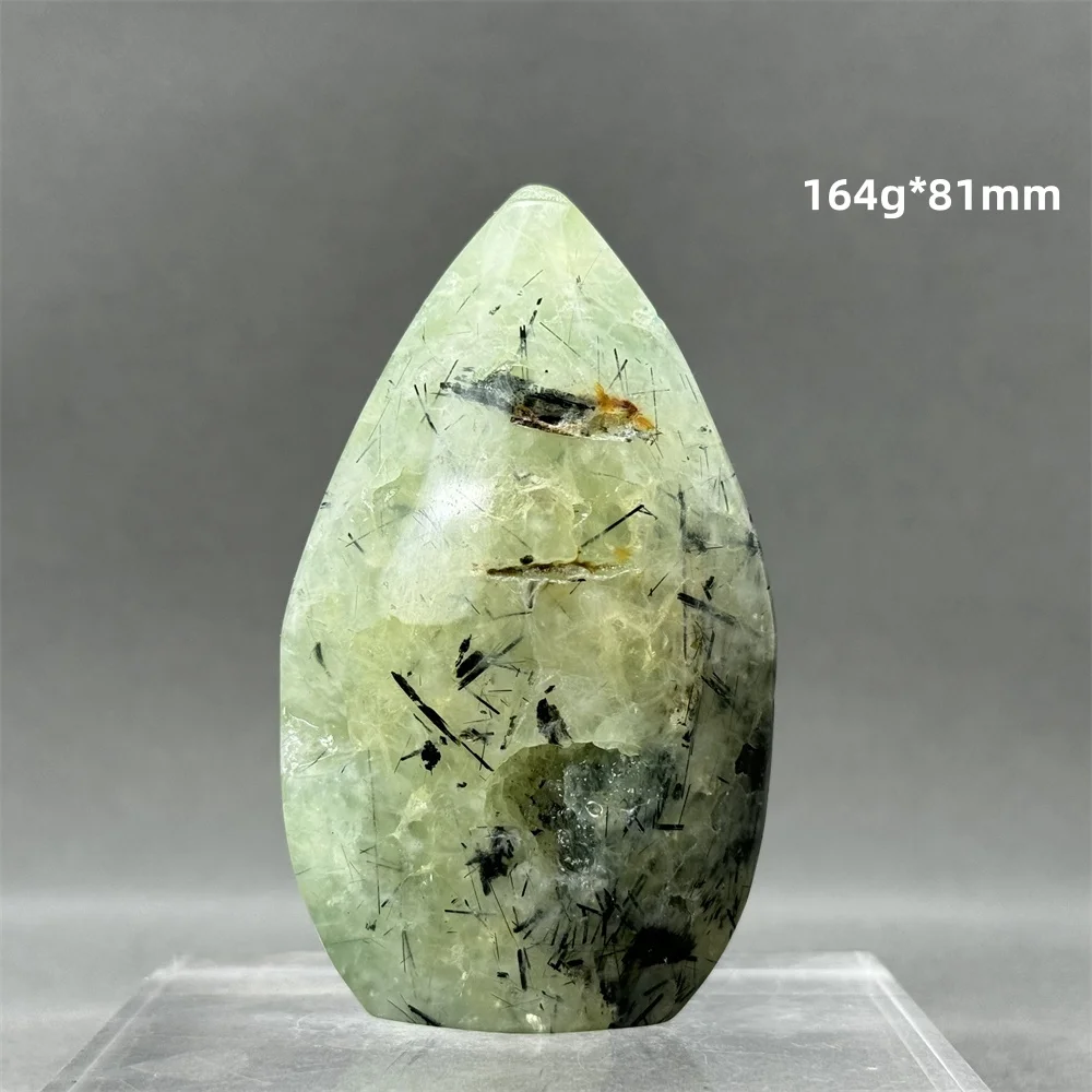 Natural Green Grape Agate Tourmaline Free Form Torch Mineral Specimen Meditation Treatment Home Energy Feng Shui Ornament Gift