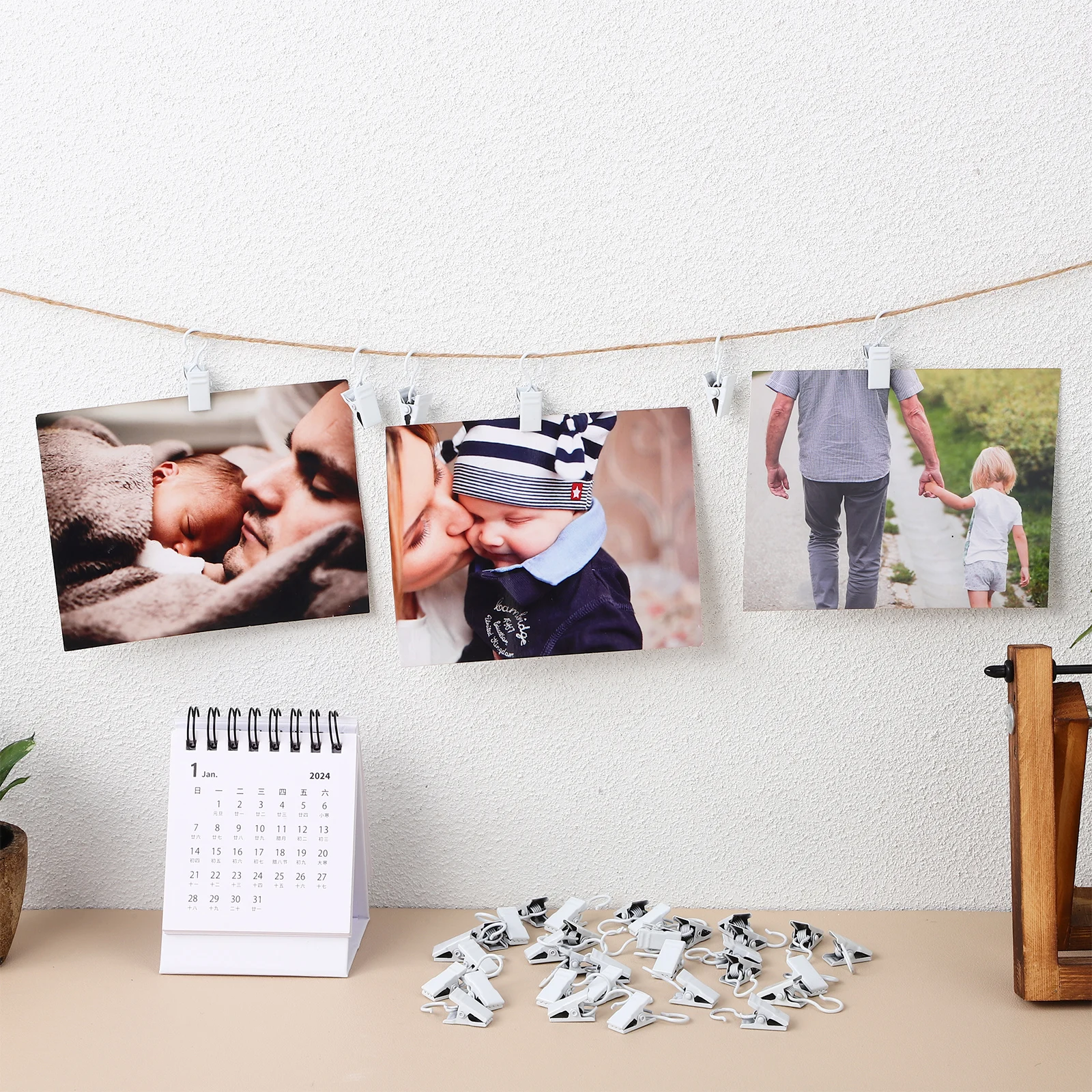 

40pcs Hook Set Hanging For Curtains Clothes Laundry Hanger Metal Clips Secure Easy Use Large Quantity Multi-Functional Display